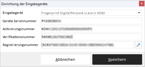 Fingerprint-Scanner einrichten